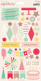 Hooray 6 x 12  - sticker sheet